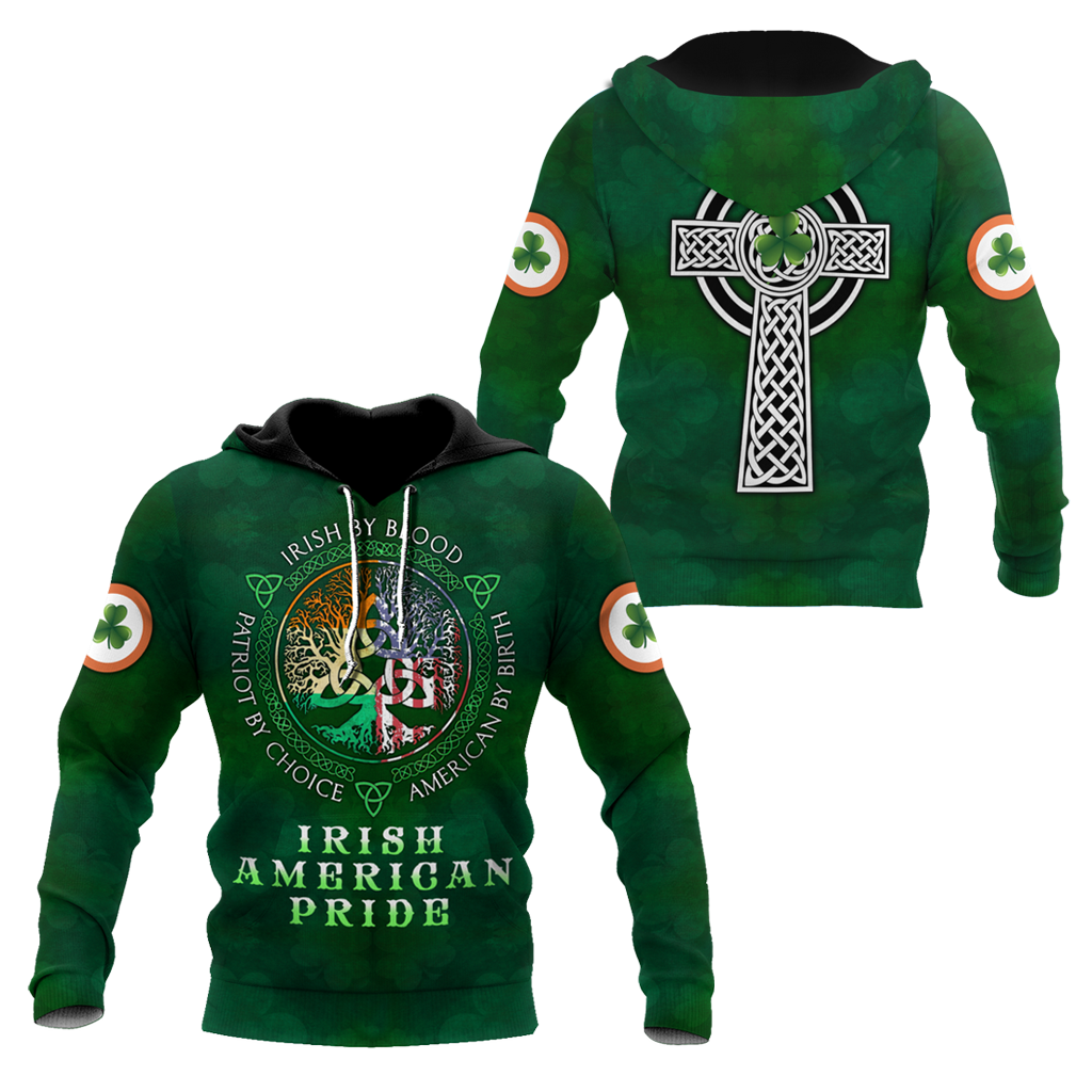 Irish American Pride Saint Patrick's Day 3D All Over Printed Shirts For Men And Women TN