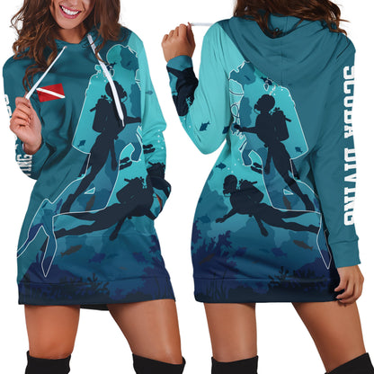 Scuba Diving - 3D All Over Printed Shirt-ALL OVER PRINT HOODIES-HP Arts-Hoodie Dress-S-Vibe Cosy™