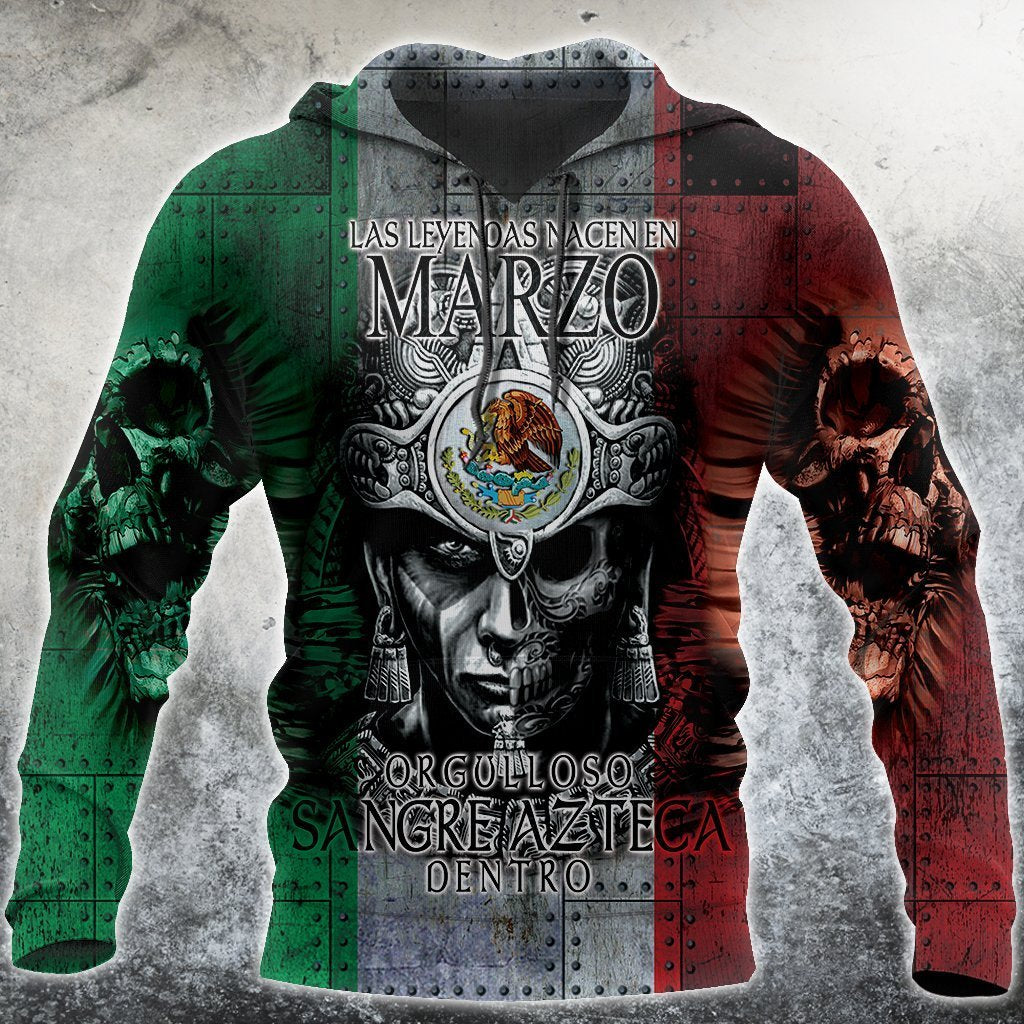 3D All Over Aztec Warrior Mexican 03 Hoodie-Apparel-HP Arts-Hoodie-S-Vibe Cosy™