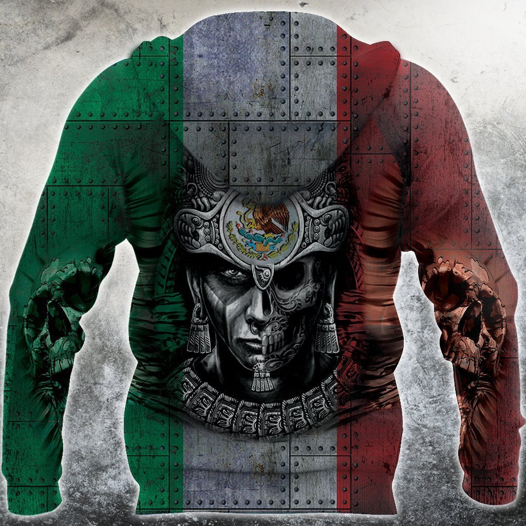 3D All Over Aztec Warrior Mexican 01 Hoodie-Apparel-HP Arts-Zipped Hoodie-S-Vibe Cosy™
