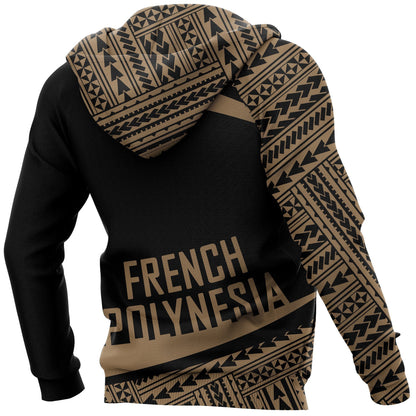 French Polynesia Zip-Up Hoodie - Circle Gold Ver 2.0 J7-Apparel-Khanh Arts-Hoodie-S-Vibe Cosy™