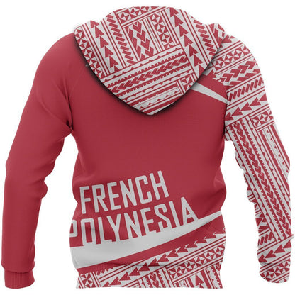 French Polynesia Coat Of Arms Hoodie - Circle Red Ver 2.0 J7-Apparel-Khanh Arts-Hoodie-S-Vibe Cosy™