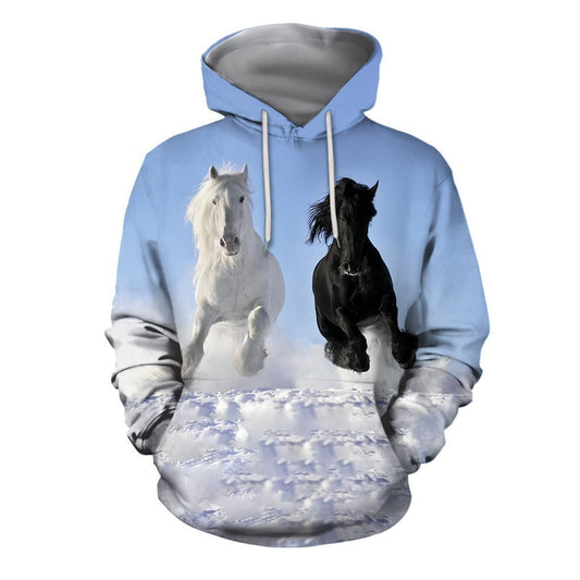 3D All Over Printed Horse Shirts And Shorts-Apparel-HP Arts-Hoodie-S-Vibe Cosy™