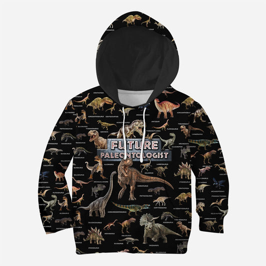 3D All Over Printed Future Paleontologist T-Rex Shirts-Apparel-HP Arts-Hoodie-TODDLER 2T-Vibe Cosy™