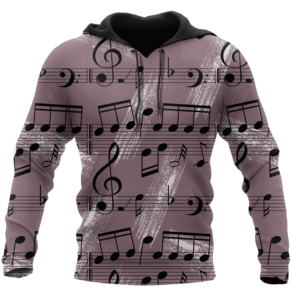Musical Notes 3D All Over Printes-Apparel-HP Arts-Hoodie-S-Vibe Cosy™