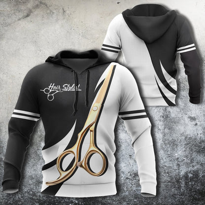 Hair stylist 3d hoodie shirt for men and women HG HAC140201-Apparel-HG-Zip hoodie-S-Vibe Cosy™