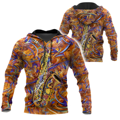 Saxophone music 3d hoodie shirt for men and women HG1144-Apparel-HG-Zip hoodie-S-Vibe Cosy™