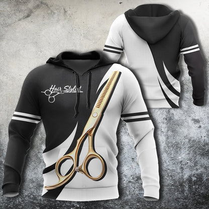 Hair stylist 3d hoodie shirt for men and women HG HAC140202-Apparel-HG-Zip hoodie-S-Vibe Cosy™