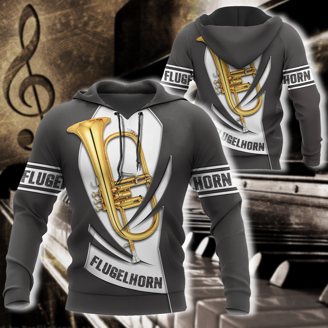 Flugelhorn music 3d hoodie shirt for men and women HG HAC260203-Apparel-HG-Zip hoodie-S-Vibe Cosy™