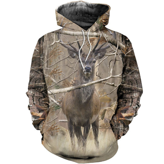 3D All Over Printed Real Tree Camo Deer Shirts-Apparel-HP Arts-Hoodie-S-Vibe Cosy™