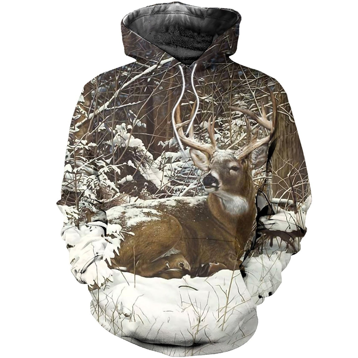 3D All Over Printed Winter Deer Shirts-Apparel-HP Arts-Hoodie-S-Vibe Cosy™