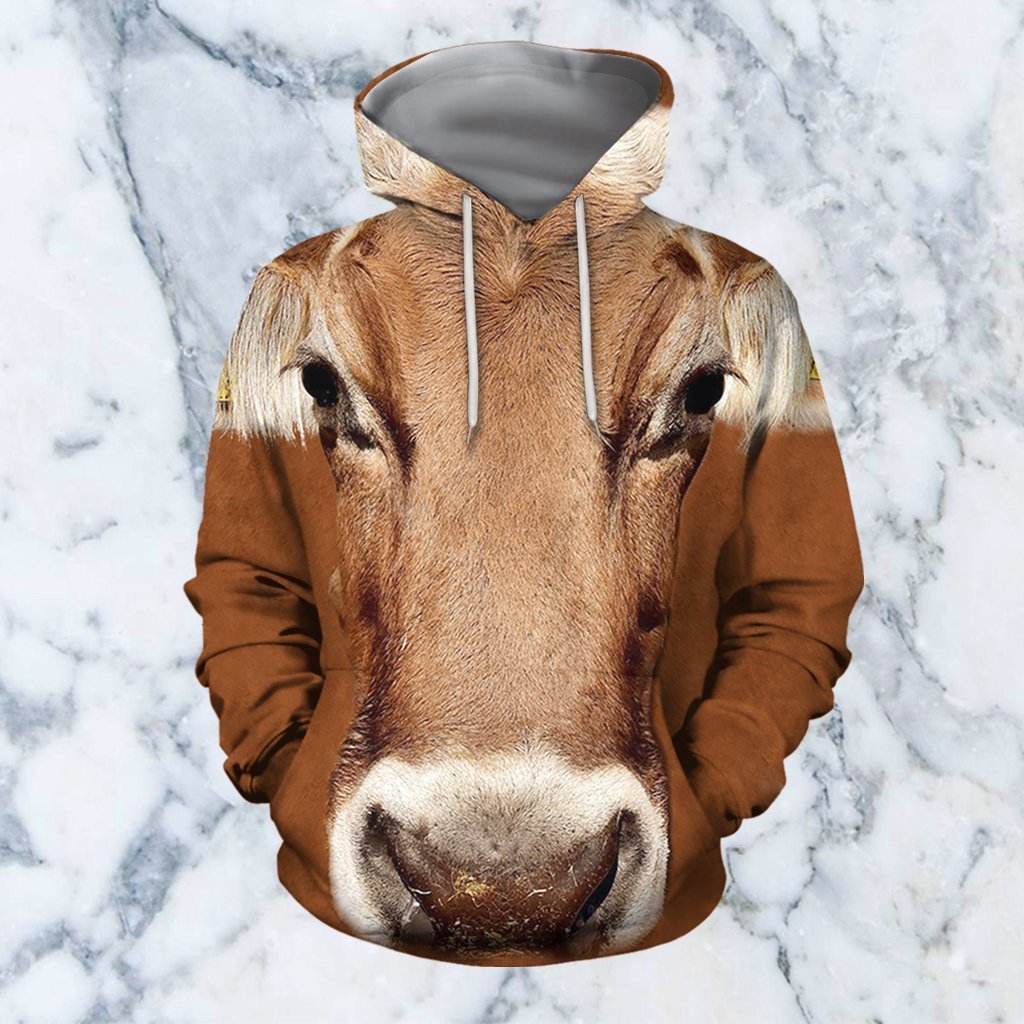 3D All Over Printed Cow Shirt-Apparel-HP Arts-Hoodie-S-Vibe Cosy™