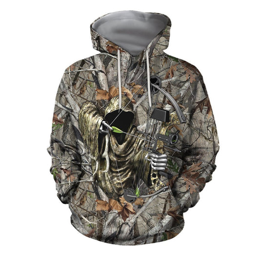 3D All Over Printed Bowhunting Camo Shirts And Shorts-Apparel-HP Arts-Hoodie-S-Vibe Cosy™
