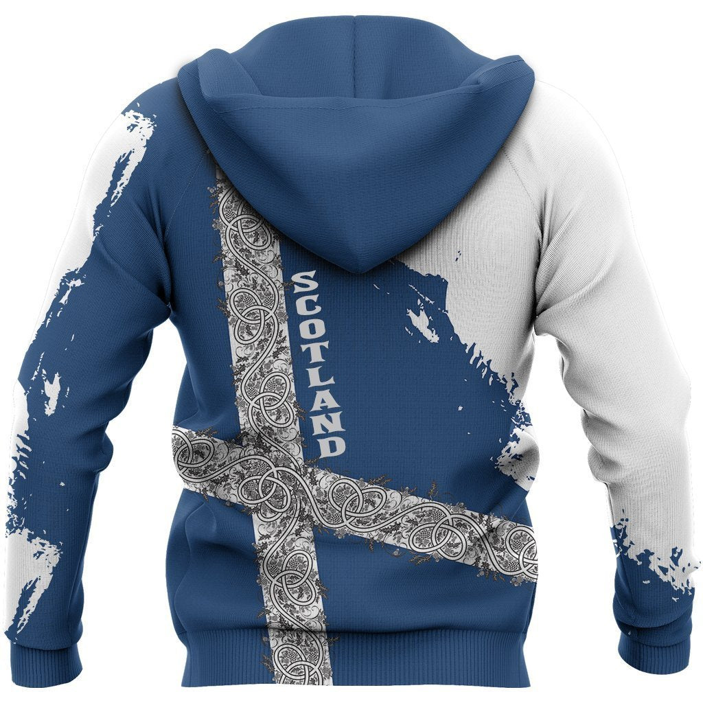 Scotland Celtic And Thistle Hoodie NNK 1505-Apparel-PL8386-Zip Hoodie-S-Vibe Cosy™