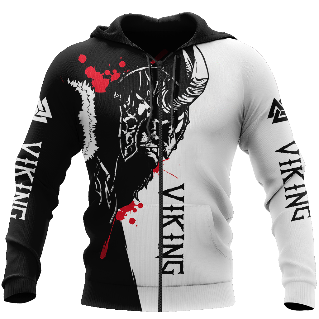Vikings Odin 3D All Over Printed Shirts For Men and Women-Apparel-HP Arts-ZIPPED HOODIE-S-Vibe Cosy™