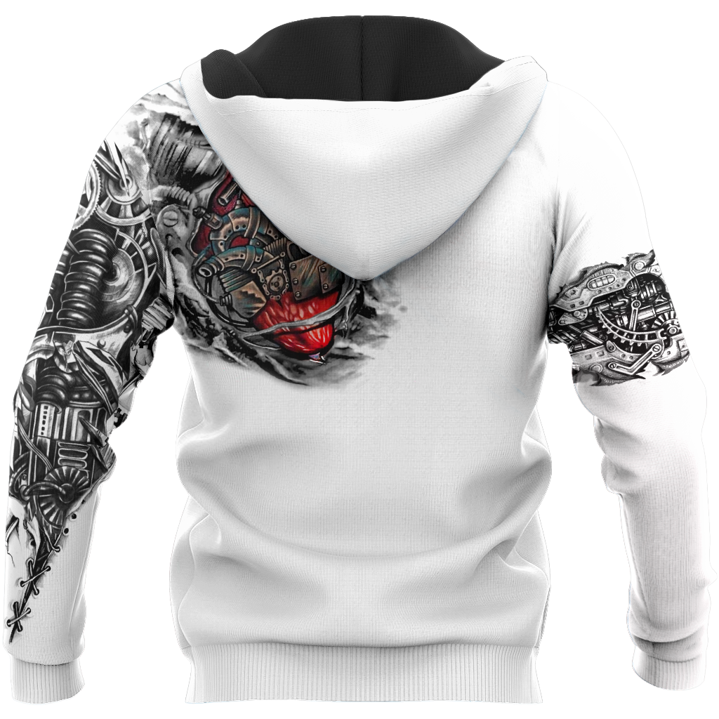 Mechanic Metal Tattoo 3D All Over Printed Shirts HAC180503-Apparel-MP-Hoodie-S-Vibe Cosy™