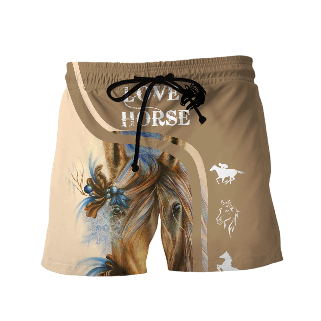 Horse Beautiful 3D All Over Printed Clothes HR1-Apparel-NNK-SHORTS-S-Vibe Cosy™