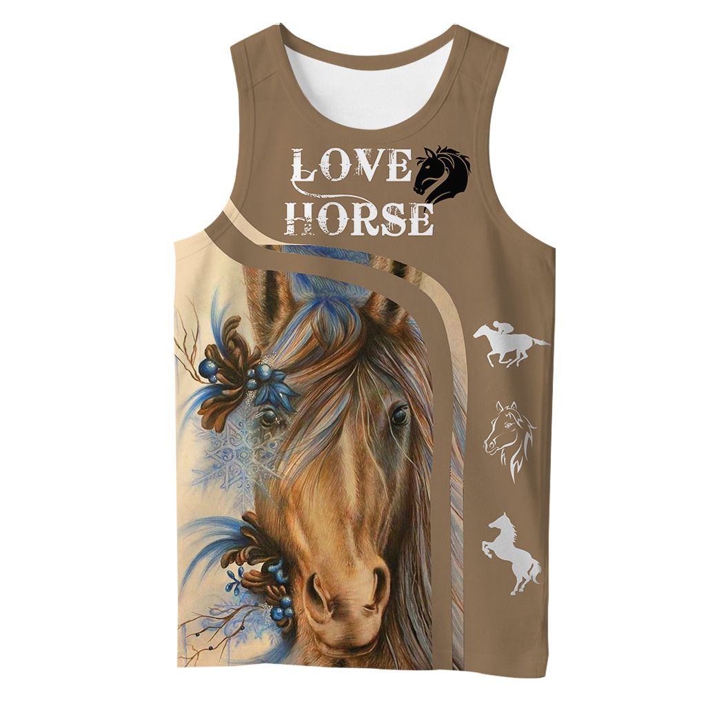 Horse Beautiful 3D All Over Printed Clothes HR1-Apparel-NNK-Tank Top-S-Vibe Cosy™