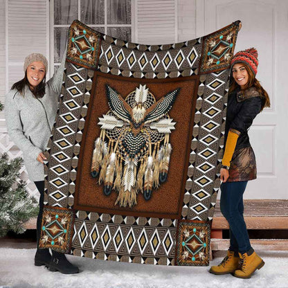 Native American 3D All Over Printed Blanket