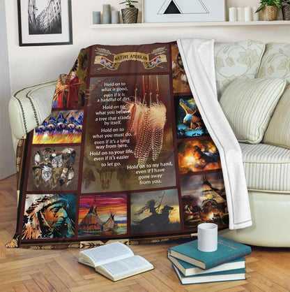Native American 3D All Over Printed Blanket