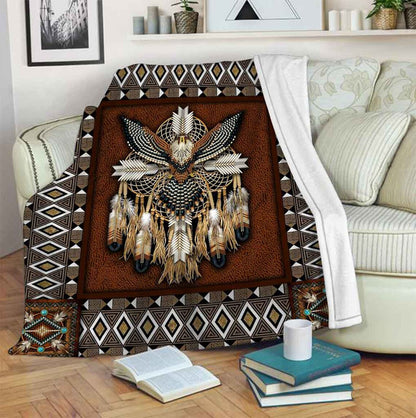 Native American 3D All Over Printed Blanket