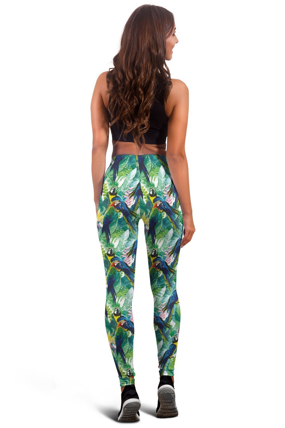 All Over Printing Macaw Parrot Hoodie Dress-Apparel-Phaethon-Hoodie Dress-S-Vibe Cosy™