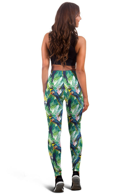 All Over Printing Macaw Parrot Hoodie Dress-Apparel-Phaethon-Hoodie Dress-S-Vibe Cosy™