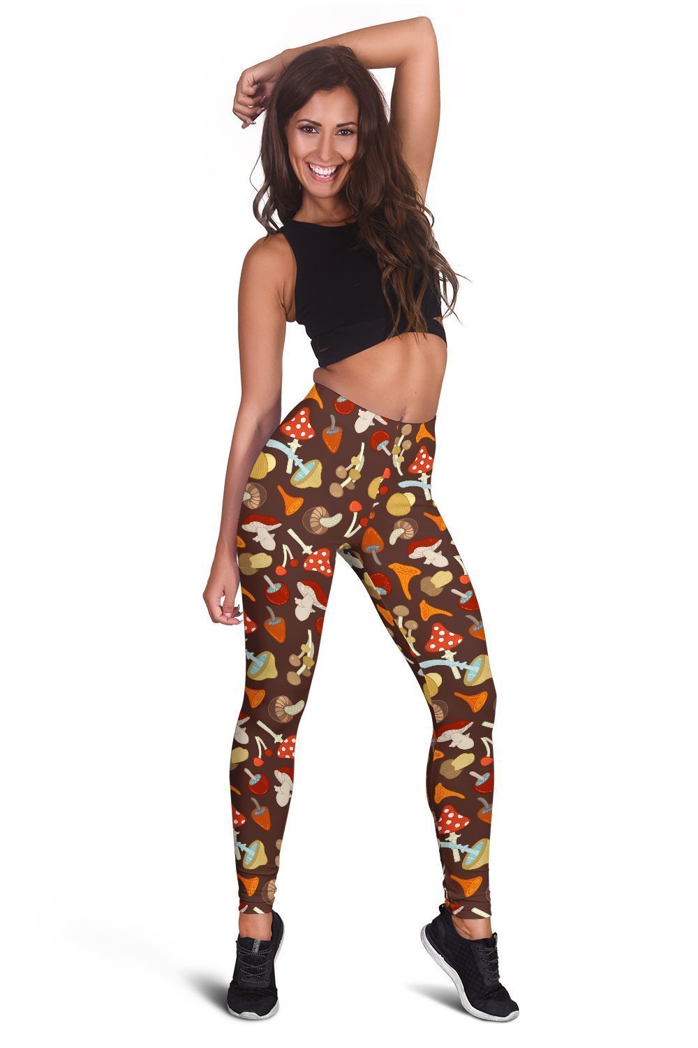 3D All Over Printing Red Mushroom Legging-Apparel-Phaethon-Legging-XS-Vibe Cosy™