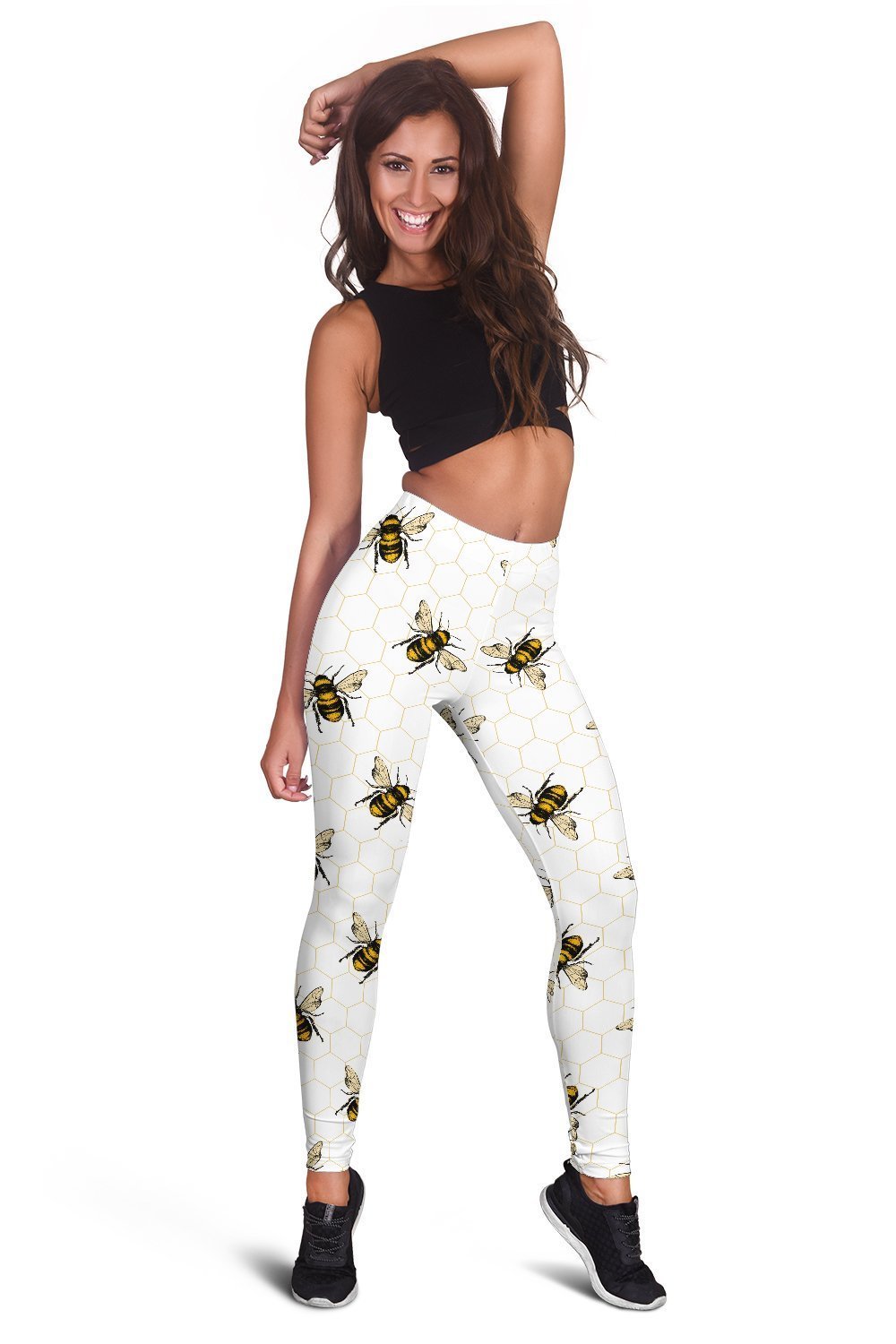 3D All Over Print Many Bee Legging-Apparel-Phaethon-Legging-S-Vibe Cosy™