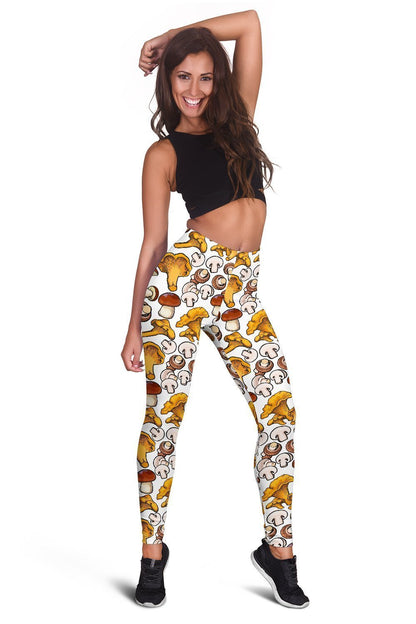 3D All Over Printing yellow Mushroom Hoodie Dress-Apparel-Phaethon-Legging-XS-Vibe Cosy™