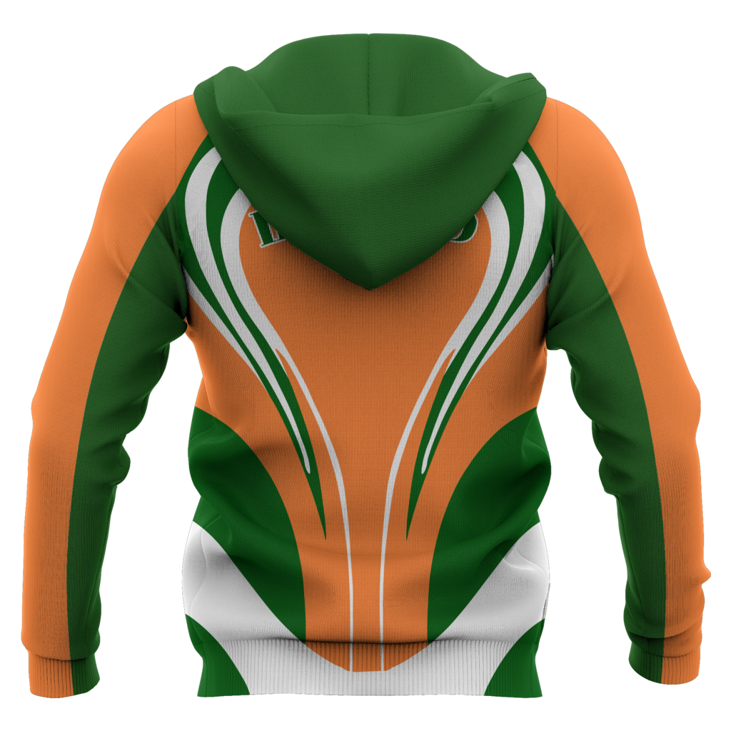 Ireland Flag Hoodie Cannon Style PL-Apparel-PL8386-Hoodie-S-Vibe Cosy™