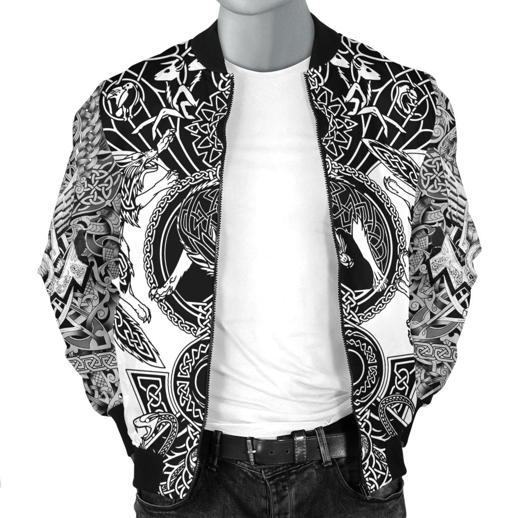 Viking Tattoo All-Over Print version 4.0-Apparel-HP Arts-Bomber Jacket-S-Vibe Cosy™