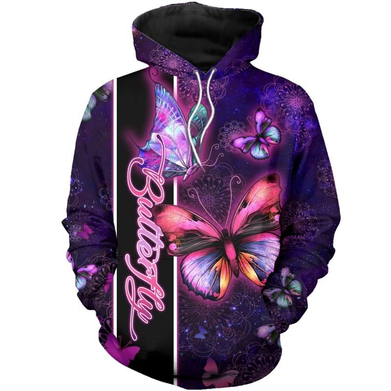 Beautiful Butterfly 3D All Over Printed Shirts for Men and Women TT0091-Apparel-TT-Hoodie-S-Vibe Cosy™
