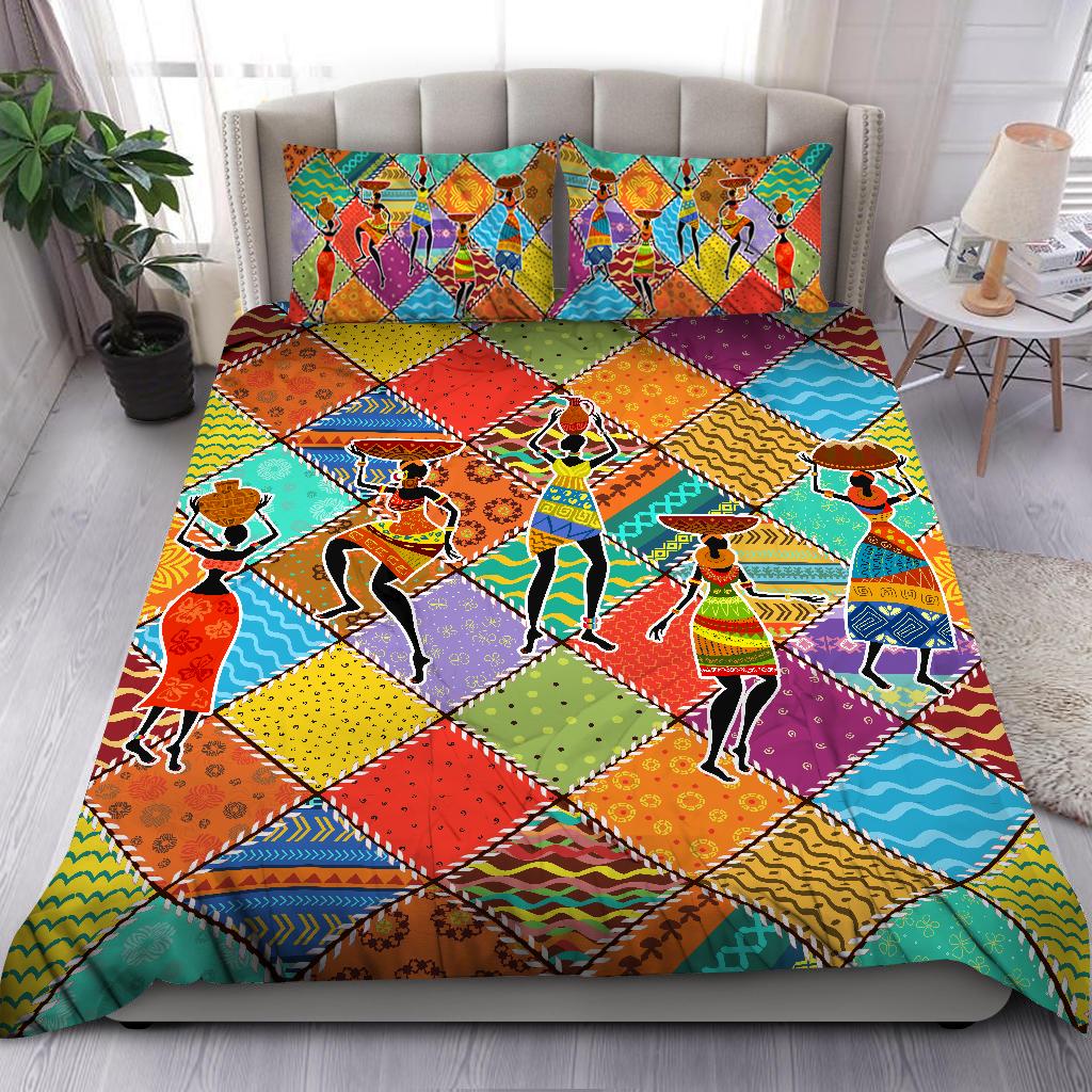 African Girl Pattern Bedding Set JJ29062001-ML-ML-US Twin-Vibe Cosy™