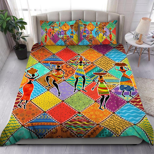 African Girl Pattern Bedding Set JJ29062001-ML-ML-US Twin-Vibe Cosy™