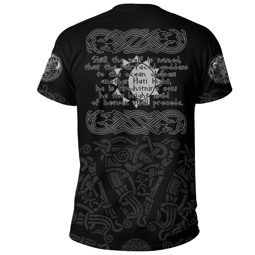 Vikings - The Wolves Skoll and Hati-Apparel-HP Arts-Hoodie-S-Vibe Cosy™