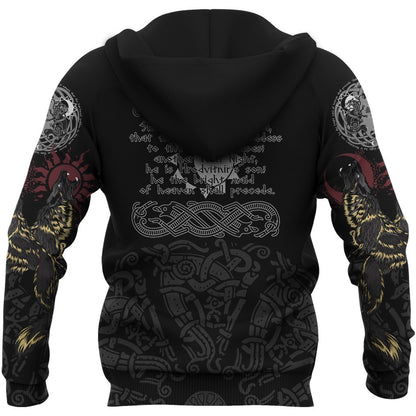 Vikings - The Wolves Skoll and Hati-Apparel-HP Arts-Hoodie-S-Vibe Cosy™