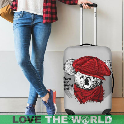 KOALA 01 LUGGAGE COVER - BN02-LUGGAGE COVERS-HP Arts-Luggage Covers - Koala 01-Small 18-22 in / 45-55 cm-Vibe Cosy™