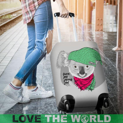KOALA 03 LUGGAGE COVER - BN02-LUGGAGE COVERS-HP Arts-Luggage Covers - Koala 03-Small 18-22 in / 45-55 cm-Vibe Cosy™