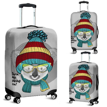 KOALA 07 LUGGAGE COVER - BN02-LUGGAGE COVERS-HP Arts-Luggage Covers - Koala 07-Small 18-22 in / 45-55 cm-Vibe Cosy™