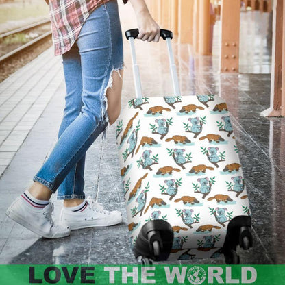 KOALA AUSTRALIA 3 LUGGAGE COVER H5-LUGGAGE COVERS-HP Arts-Luggage Covers - KOALA AUSTRALIA 3 LUGGAGE COVER D5-Small 18-22 in / 45-55 cm-Vibe Cosy™