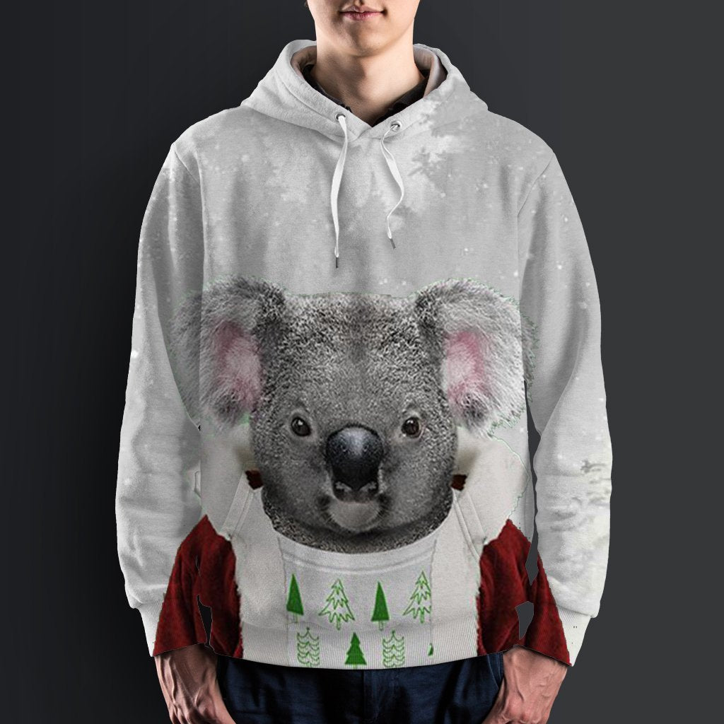 Australia Koala Claus Christmas™ Hoodie-ALL OVER PRINT HOODIES (P)-HP Arts-Hoodie-S-Vibe Cosy™