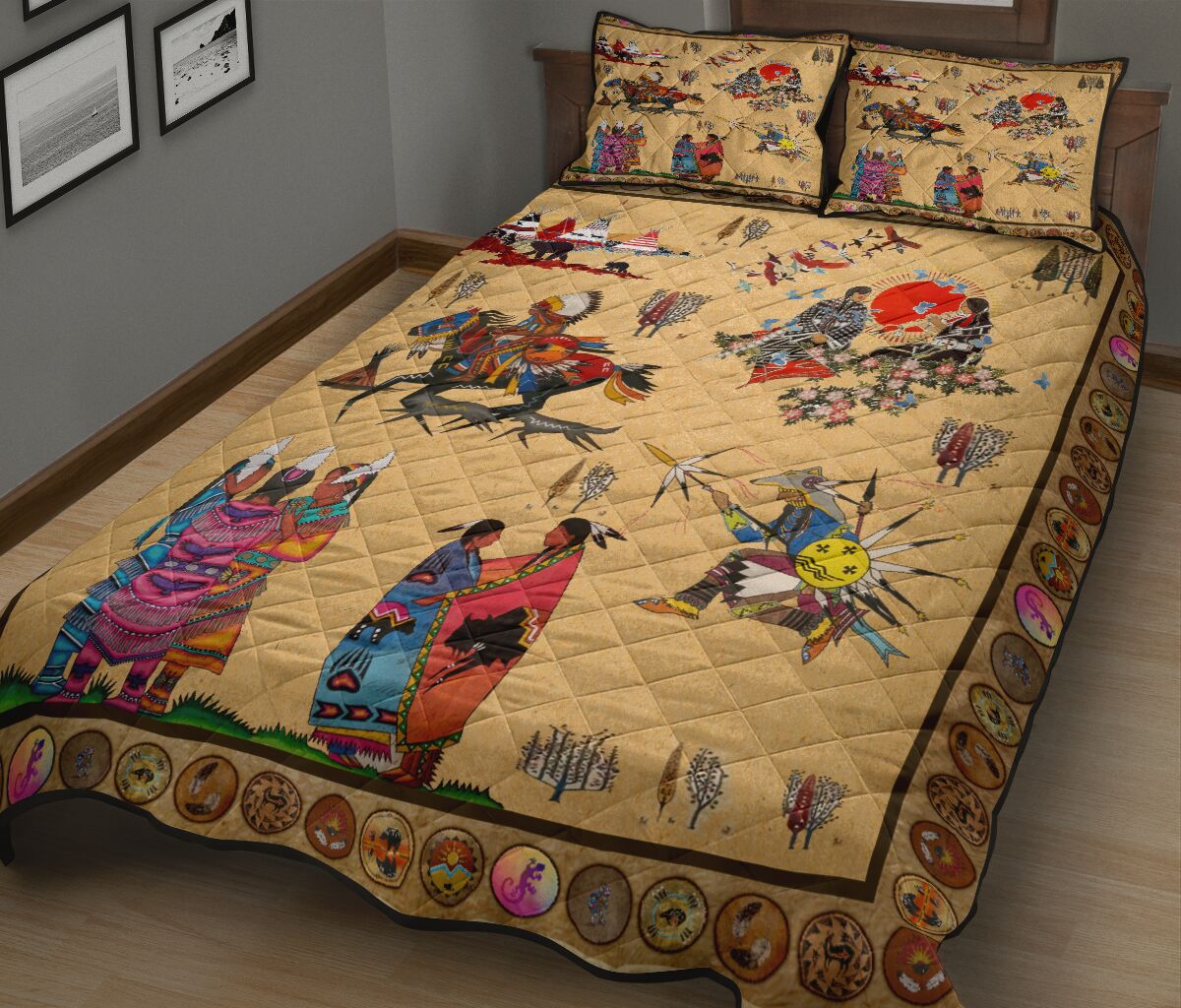 Native American Pattern Quilt Bedding Set MP264S1-Quilt-MP-Twin-Vibe Cosy™