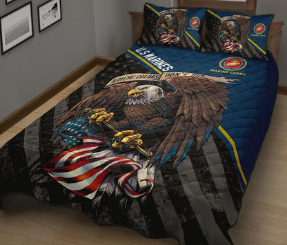 US Marine Corps Veteran Quilt Bedding Set TR2006202S-QBED-Huyencass-King-Vibe Cosy™