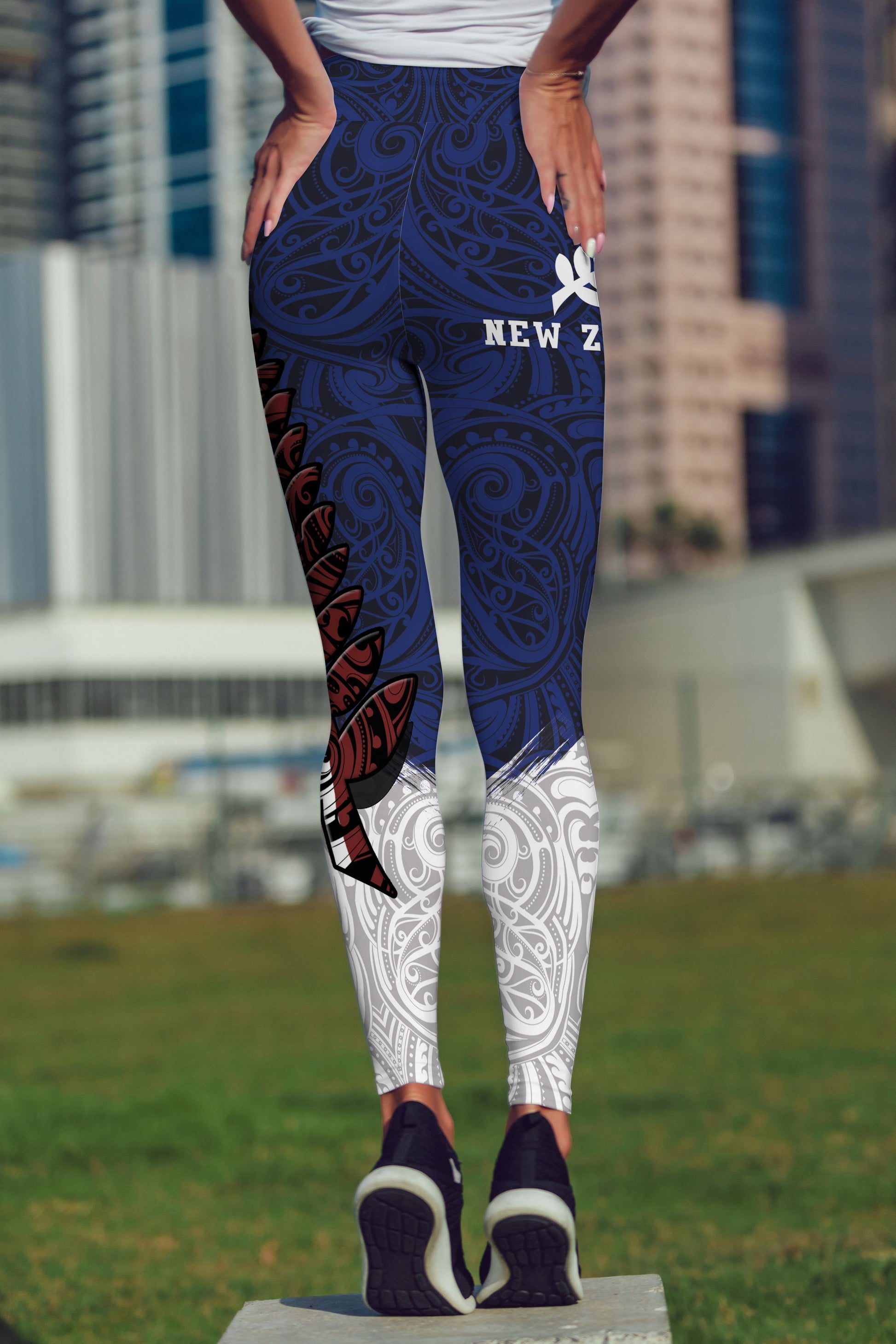 New Zealand Special High Waist Leggings-Apparel-HD09-Legging-S-Vibe Cosy™
