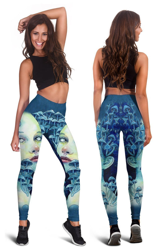 All Over Print Many mushrooms-Apparel-NTH-Legging-S-Vibe Cosy™