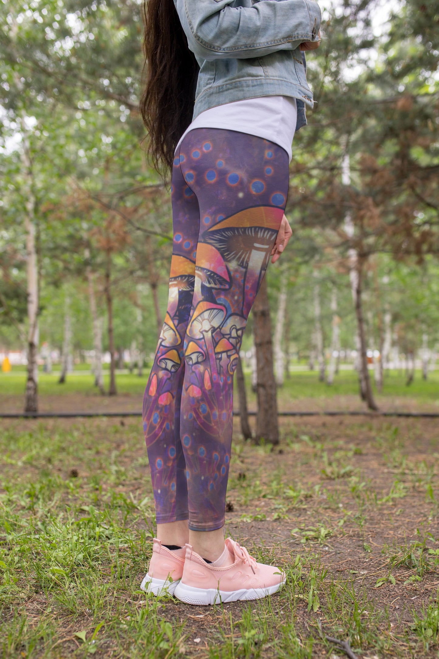 3D All Over Print Mushroom Underwater Shirt-Apparel-NTH-Legging-S-Vibe Cosy™