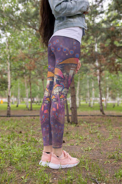 3D All Over Print Mushroom Underwater Shirt-Apparel-NTH-Legging-S-Vibe Cosy™