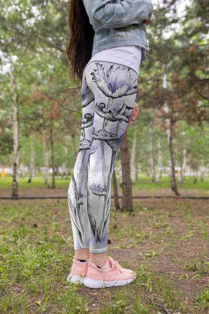 3D All Over Print Mushroom drawings Legging-Apparel-NTH-Legging-S-Vibe Cosy™