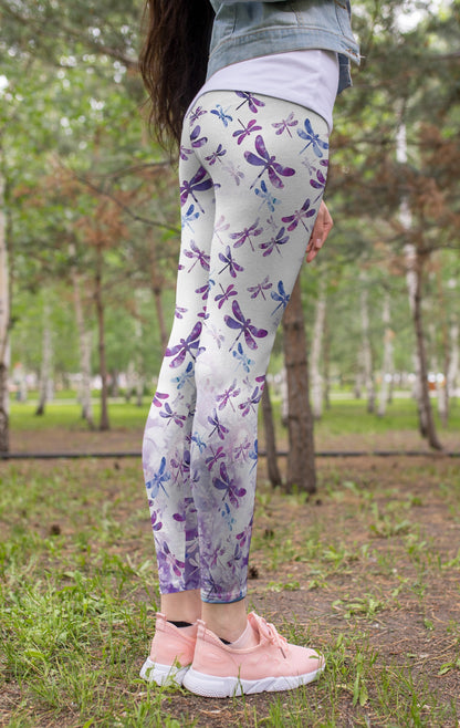 Beautiful Dragonfly Leggings-Apparel-HD09-Legging-S-Vibe Cosy™
